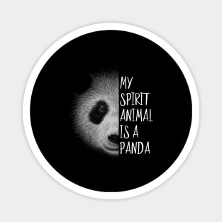 Panda My Spirit Animal | Inspired Pencil Art Panda-Bear Magnet